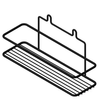 Полка для ванной ПП 250х85х125 мм навесная внутренняя, черный муар