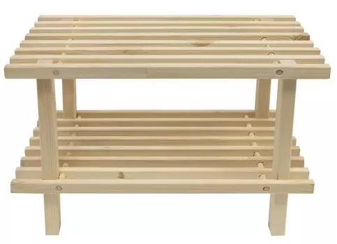 ПОЛКА ДЛЯ ОБУВИ СОГРА ДЕР/НАТУР 79Х26Х30