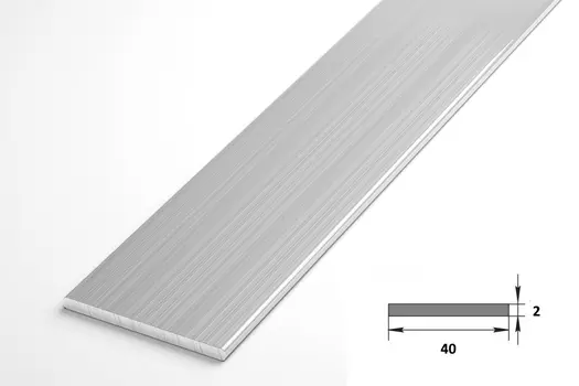 Полоса 40*2 алюминиевая 2м