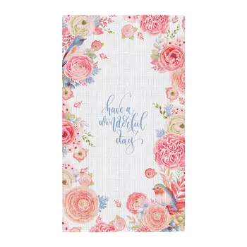 Полотенце Verossa 40х70 птичкы розовые 3