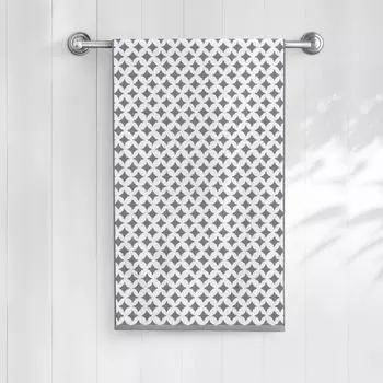 Полотенце Волшебная Ночь МХ42 Geometric 2,70/50 цвет нейтральный серый/белый