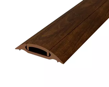 Порог с монтажным каналом 42*1600мм 292 Орех Миланский