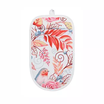 Прихватка варежка Verossa Птички розовые 17/25