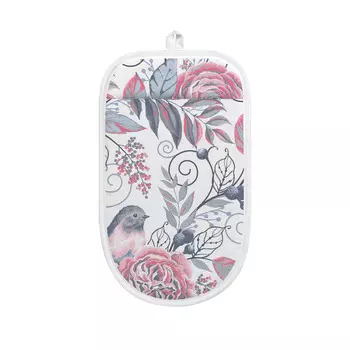 Прихватка варежка Verossa Птички серые 17/25