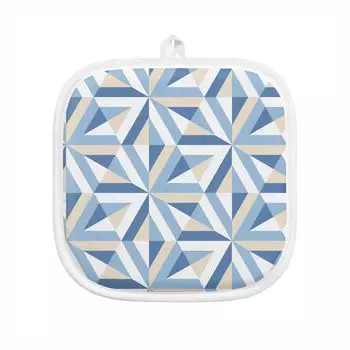 Прихватка варежка Verossa Ромбы голубые-1, 20/20