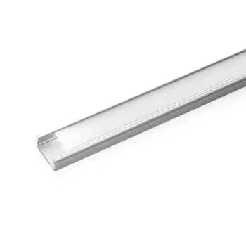 Профиль алюминиевый FERON накладной CAB262, серебро