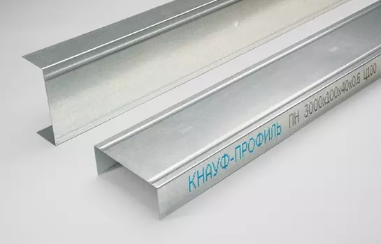 Профиль направляющий Knauf ПН 100х40 мм, 3м, 0,6мм