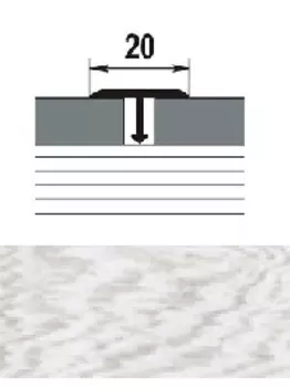 Профиль стыкоперекрывающий ламинированный ЛС 10.2700.24023