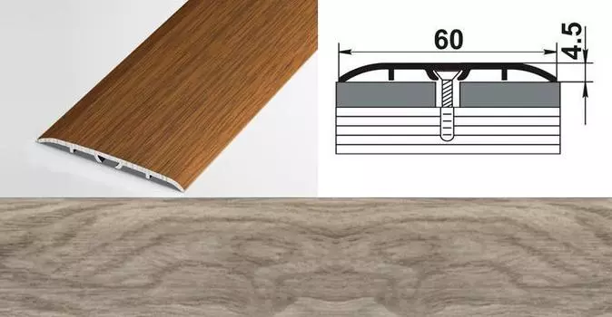 Профиль стыкоперекрывающий ламинированный ПС 07-2.1800.4822