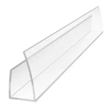 Профиль торцовый ROYALPLAST "UP" для поликарбоната 4х2100 мм, Прозрачный