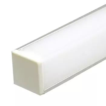 Профиль угловой с квадратным экраном Feron, серебро