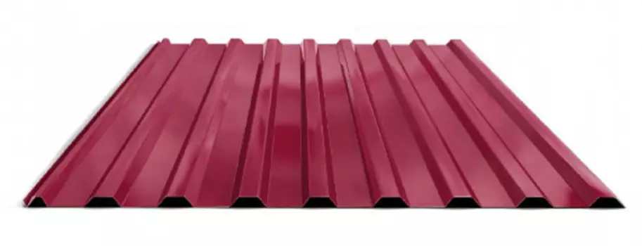 Профнастил МП-20 1,15*1,5м., вино 0,35мм. RAL3005