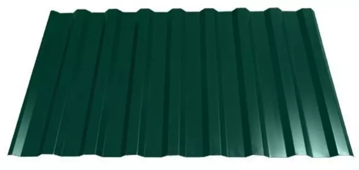 Профнастил С-8, 1.2*2.0 м, темно-зеленый 0,35мм, RAL6005