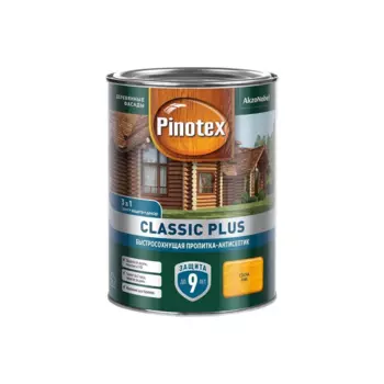 Пропитка-антисептик Pinotex Classic Plus 3 в 1 Сосна 0,9л