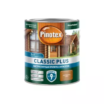 Пропитка-антисептик Pinotex Classic Plus 3 в 1 Лиственница 2,5л
