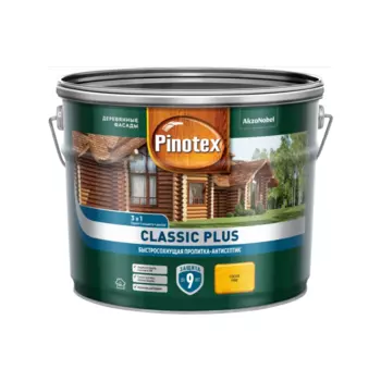 Пропитка-антисептик Pinotex Classic Plus 3 в 1 Сосна 9л