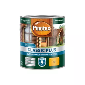Пропитка-антисептик Pinotex Classic Plus 3 в 1 Сосна 2,5л