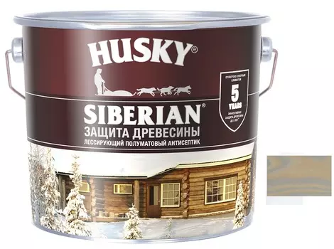 Пропитка для дерева Husky Siberian полуматовая, антик (2,7л)