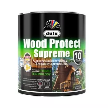 Пропитка "Dufa"WOOD PROTECT Supreme, бесцветная 0.75л
