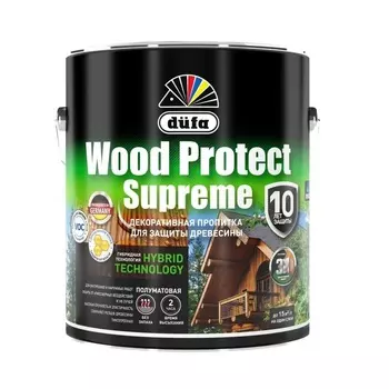 Пропитка "Dufa"WOOD PROTECT Supreme, бесцветная 2,5л