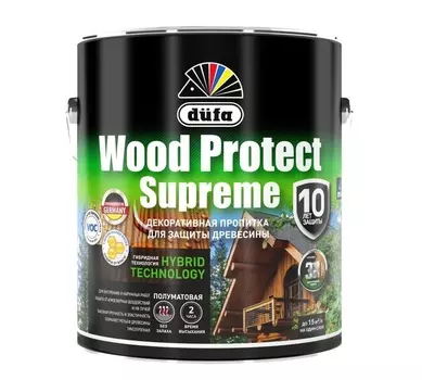 Пропитка "Dufa"WOOD PROTECT Supreme, палисандр 2,5л