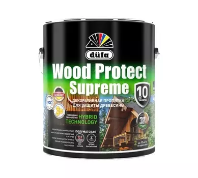Пропитка "Dufa"WOOD PROTECT Supreme, тиковое дерево 2,5л