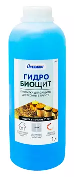 Пропитка Оптимист C402 Гидробиощит для защиты древесины в грунте 1 л