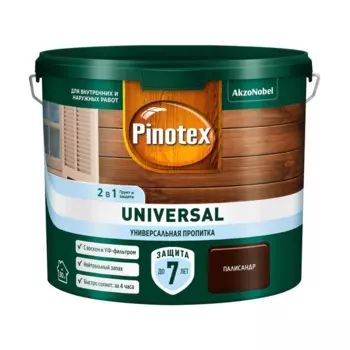 Пропитка Pinotex Universal 2 в 1 Палисандр 2,5л