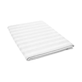 Простыня 150*215 см страйп-сатин, белый