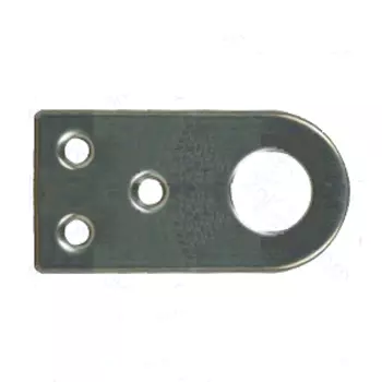 Проушина плоская 28х77мм, цинк радужный, 2шт