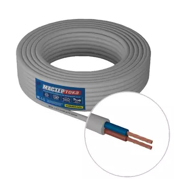 Провод ПВС 2*0.75 белый (50м)