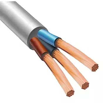 Провод ПВСмб 3х2,5 (20м), белый Народный