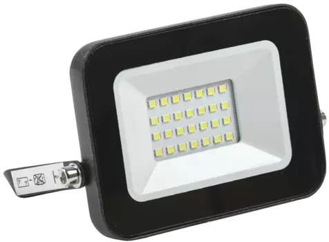 Прожектор Иэк светодиодный черный СДО 06-20 IP65 6500 K
