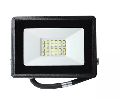 Прожектор Иэк светодиодный черный СДО 06-30 IP65 6500 K