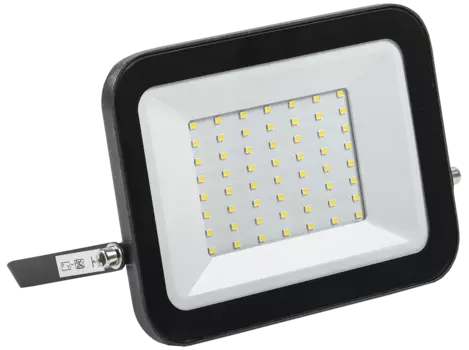 Прожектор Иэк светодиодный черный СДО 06-50 IP65 6500 K