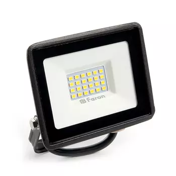 Прожектор светодиодный 2835 SMD 30W 4000K IP65 AC220V/50Hz, черный, LL-920