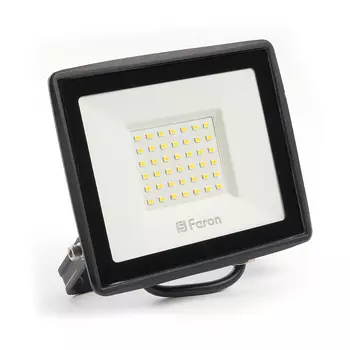 Прожектор светодиодный 2835 SMD 50W 4000K IP65 AC220V/50Hz, черный, LL-921