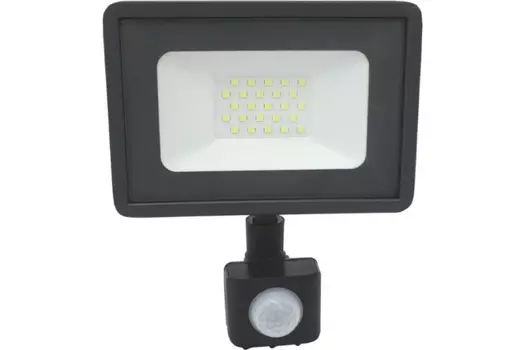 Прожектор светодиодный Фарлайт СДО 20Вт 6500К IP65 с датчиком движения серый