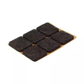 Пункт фетр.самокл. 20 х 20 коричневый (12 шт)