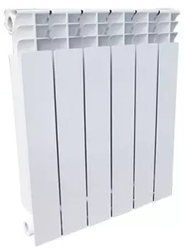 Радиатор алюминиевый ОАЗИС 6 секций, 350/80/6 (96)