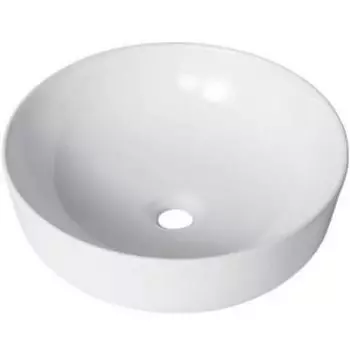 Раковина для ван. керамич. накладная круглая белая (415*415*135мм) GT105