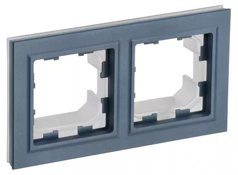 Рамка 2-местная IEK BRITE РУ-2-БрМ маренго