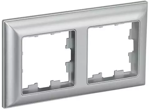 Рамка 2-местная IEK BRITE РУ-2-Бр cthfz