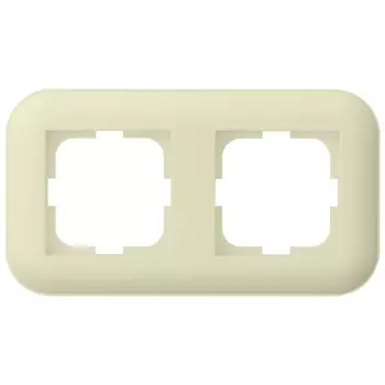 Рамка 2-местная OVIVO Loft кремовая