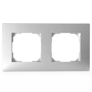 Рамка 2-местная TOKOV ELECTRIC Pixel TKE-PX-RM2-C03 универсальная алюминиевая