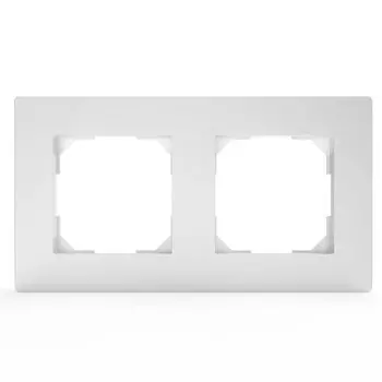 Рамка 2-местная TOKOV ELECTRIC Pixel TKE-PX-RM2-C01 универсальная белая