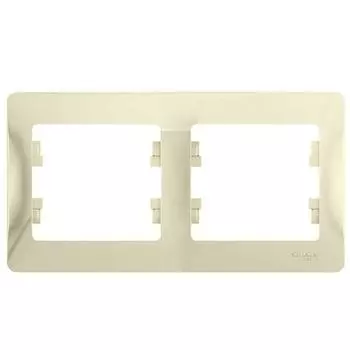 Рамка 2-постовая Schneider Electric GLOSSA бежевый