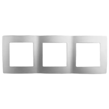 Рамка 3-местная Эра 12-5003-03 алюминий