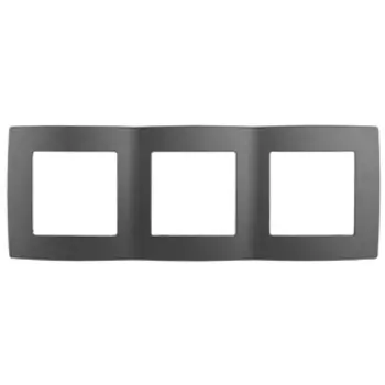 Рамка 3-местная Эра 12-5003-12 графит