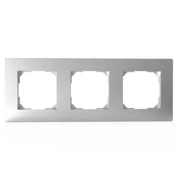 Рамка 3-местная TOKOV ELECTRIC Pixel TKE-PX-RM3-C03 универсальная алюминиевая
